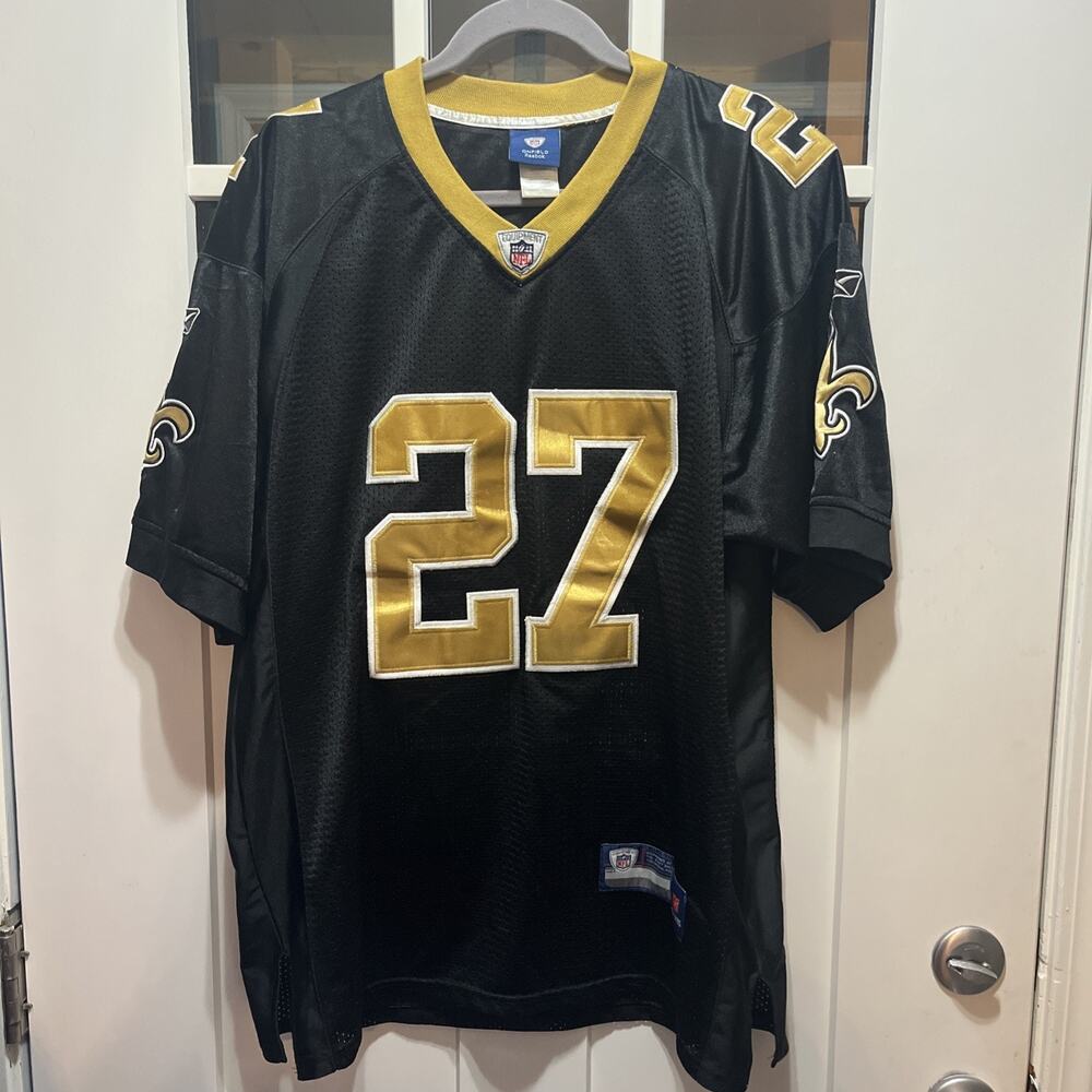 Reebok NFL New Orleans Saints Malcolm Jenkins #27 Stitch Black Jersey Size 50